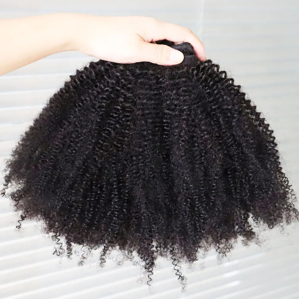 Tight Curly Virgin Human Hair Weave Bundles for Women