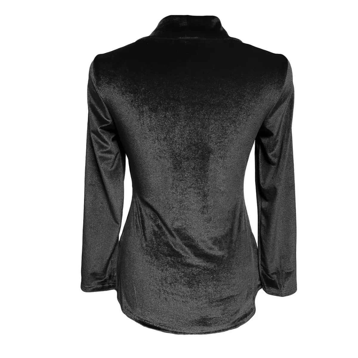 Sexy Sequin Contrast Blouse Jacket Women Formal wear Long Sleeve Button Lapel Top Loose 2025 Women's Top