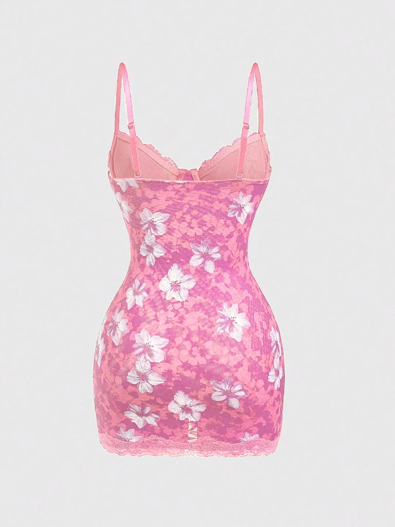 Leopard Print Lace Spaghetti Strap Bodycon Dress for Women