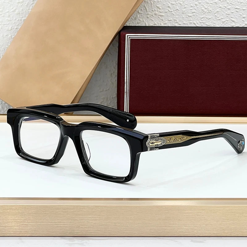 Classic Square Acetate Frame Sunglasses for Women