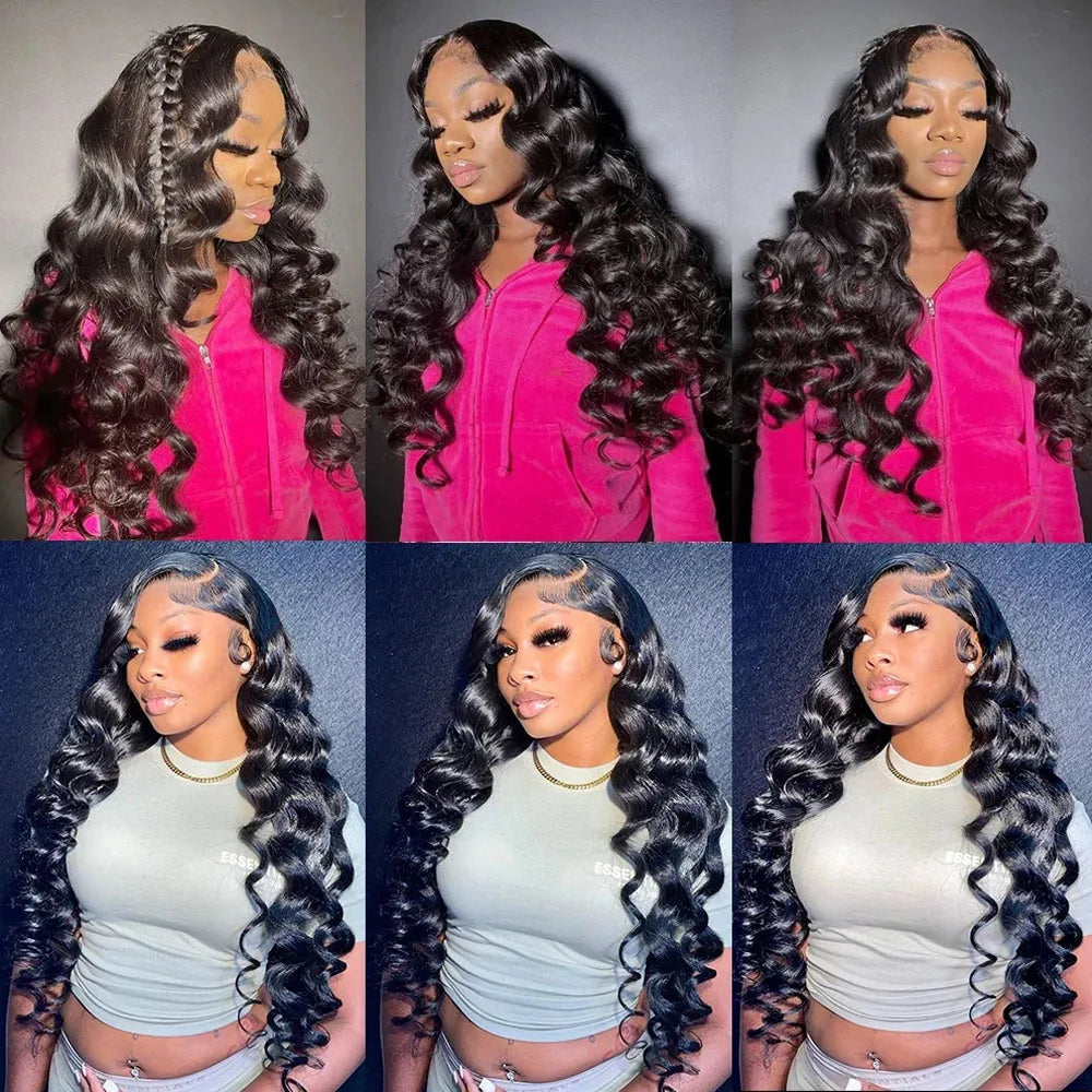 Long Loose Wave Lace Front Human Hair Wig for Women