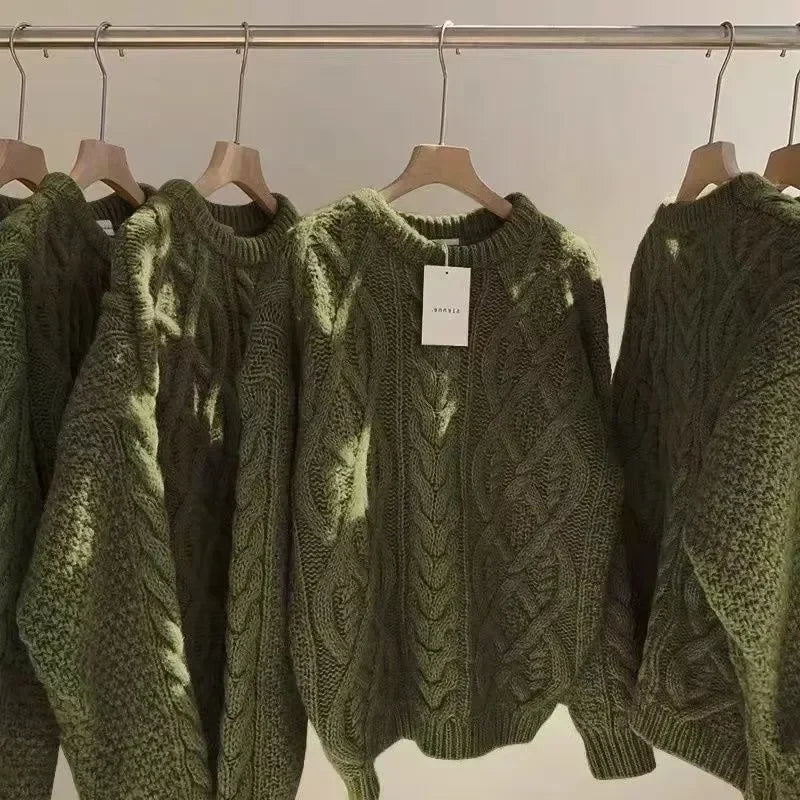 Retro Cozy Knit Sweater