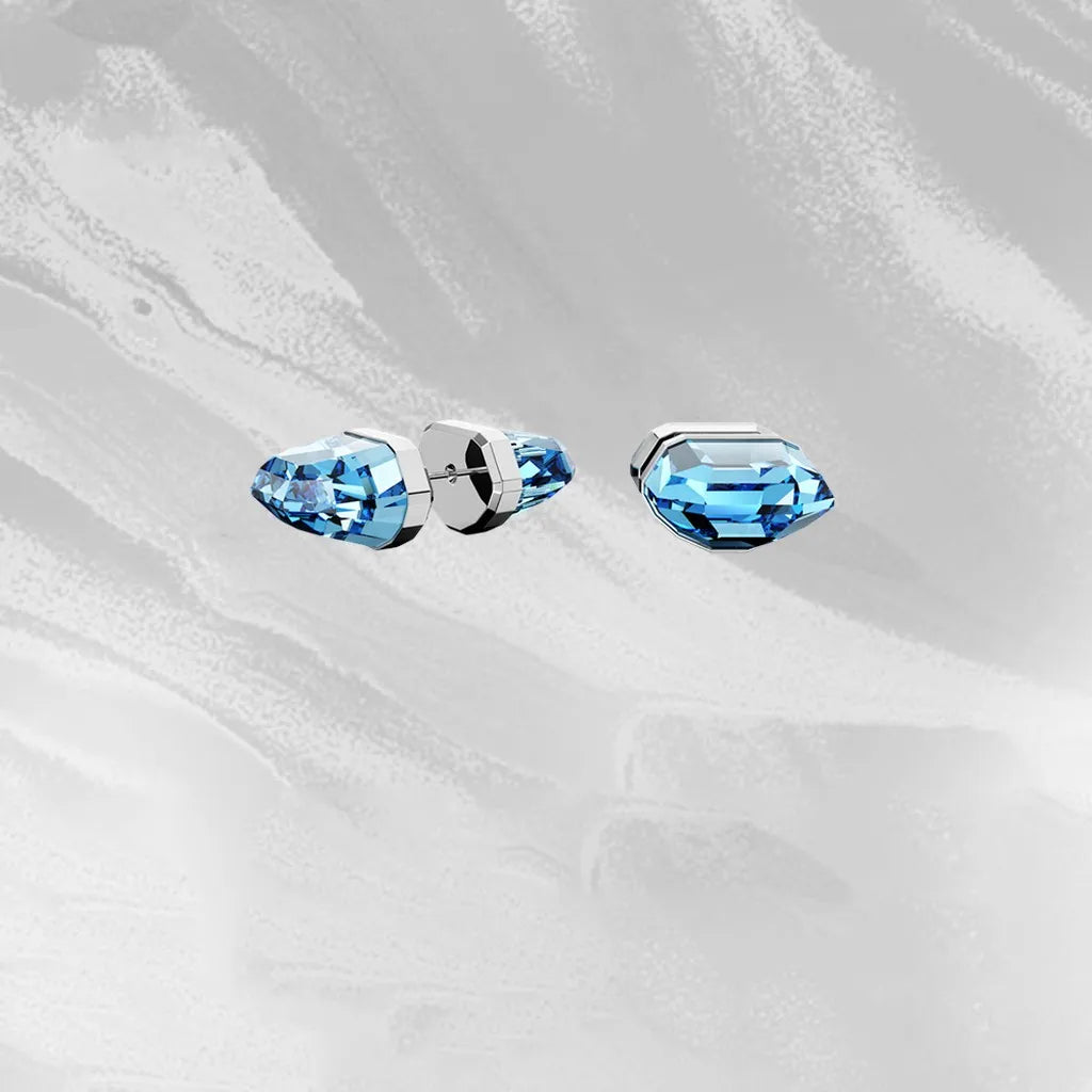 Elegant Mixed-Cut Crystal Necklace Set with Earrings for Women