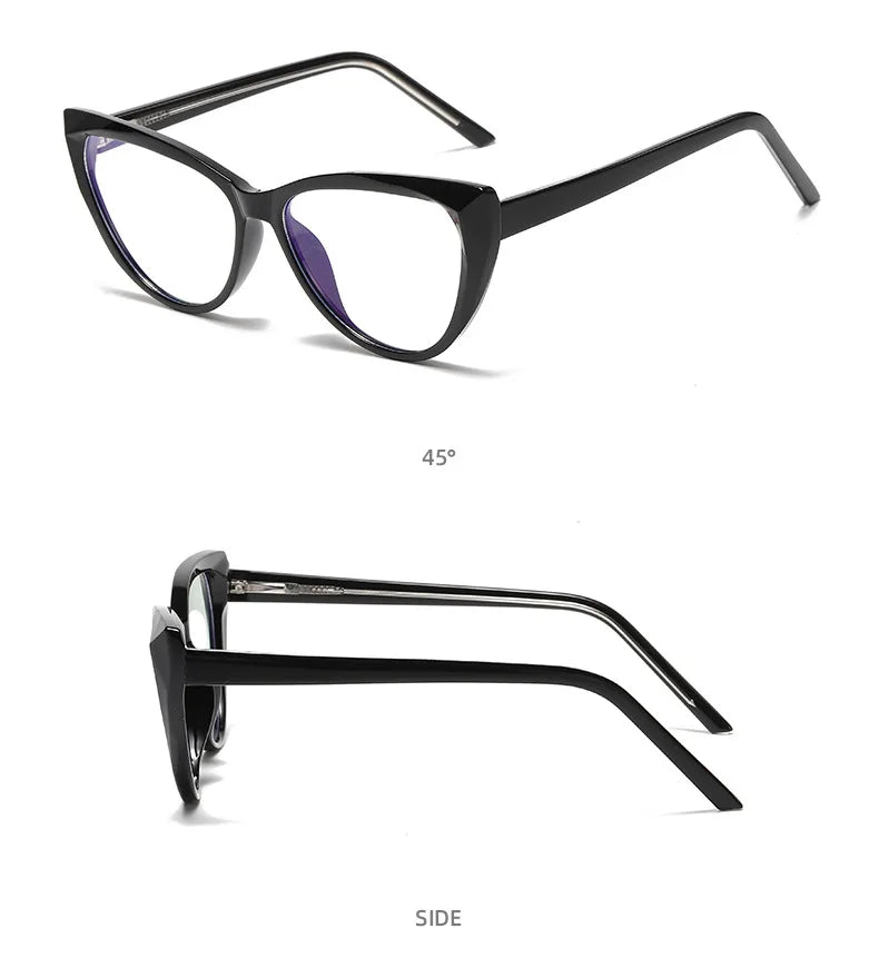 Stylish Transparent Cat Eye Reading Glasses for Women