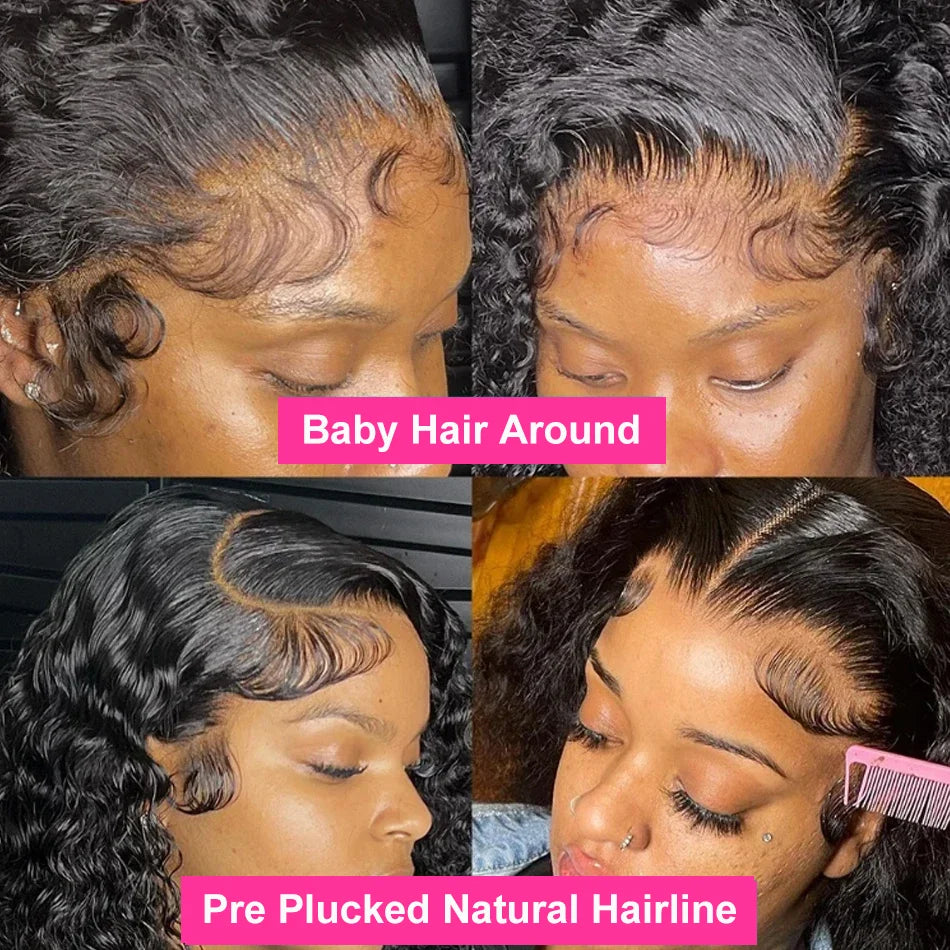 Deep Wave Bob Wig (10–16 Inch Options)