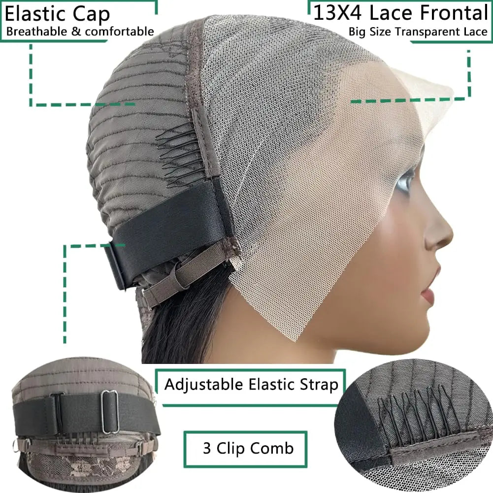 Transparent Glueless Body Wave Lace Front Wig for Women