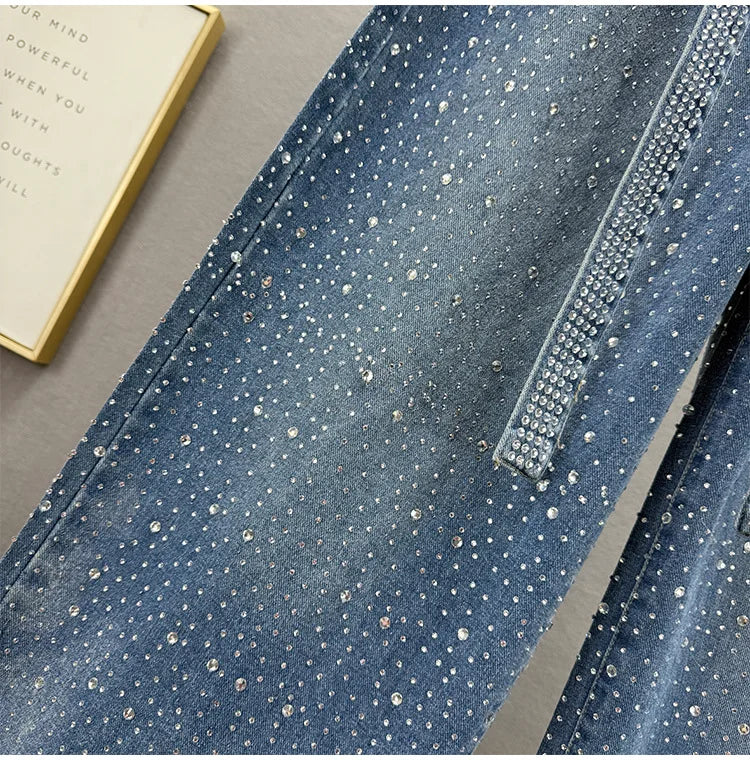 High Waist Straight Wide Leg Jeans