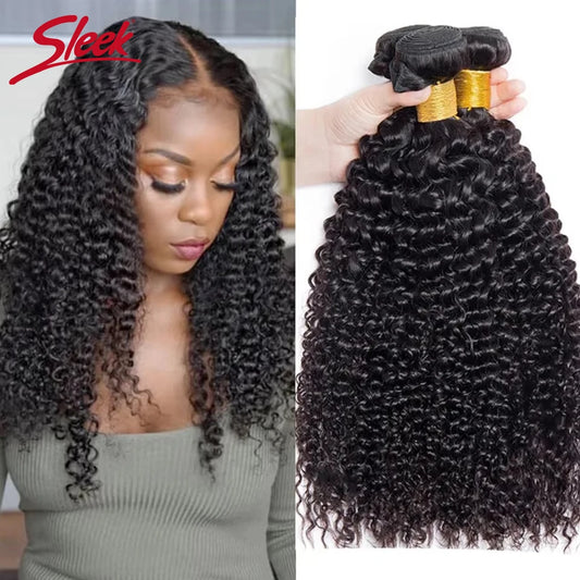 Peruvian Kinky Curly Remy Human Hair Bundles For Women