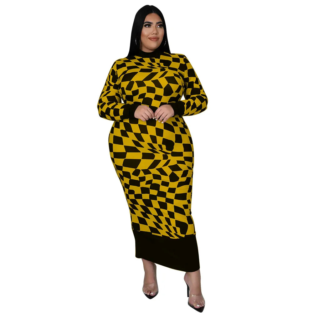 Colorful African Dashiki Print Traditional Dress for Women