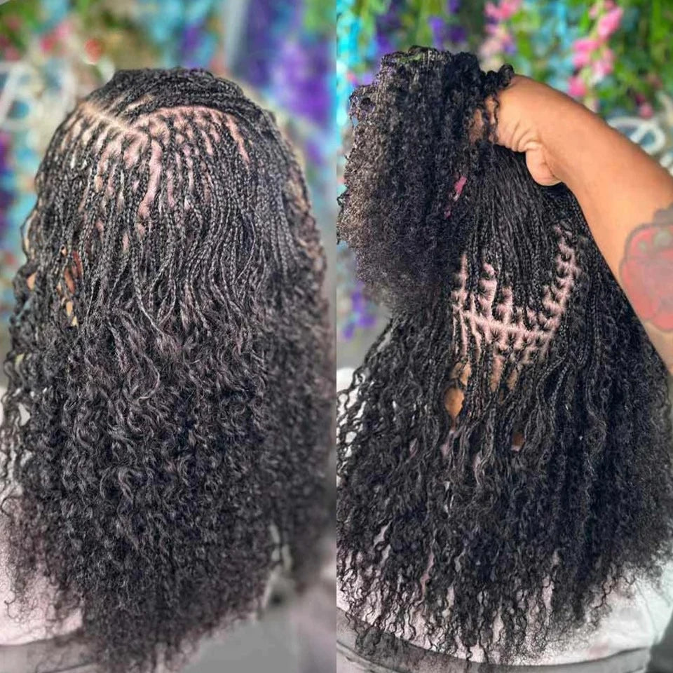 Natural Afro Kinky Bulk Braiding Hair Extensions for Women