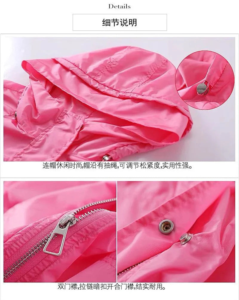 Casual Loose Fit Breathable Hooded Jacket for Women
