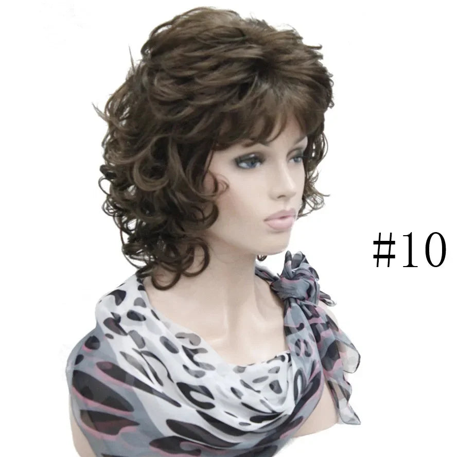 Short Curly Synthetic Wig With Comfortable Fit For Women