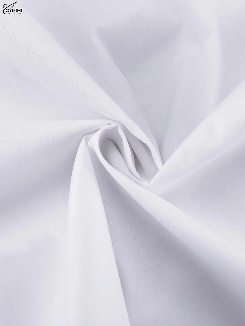 Oymimi Fashion Black Cotton Women's Blouse Elegant O-Neck Long Sleeve Loose Blouses Casual New Solid Lace-Up Blouses Streetwear