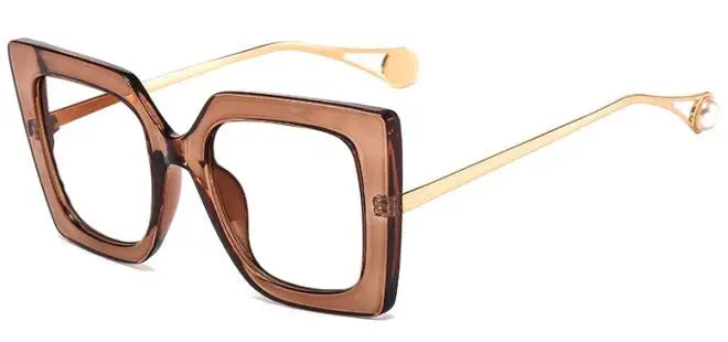 Oversized Leopard Blue Light Blocking Reading Glasses for Women