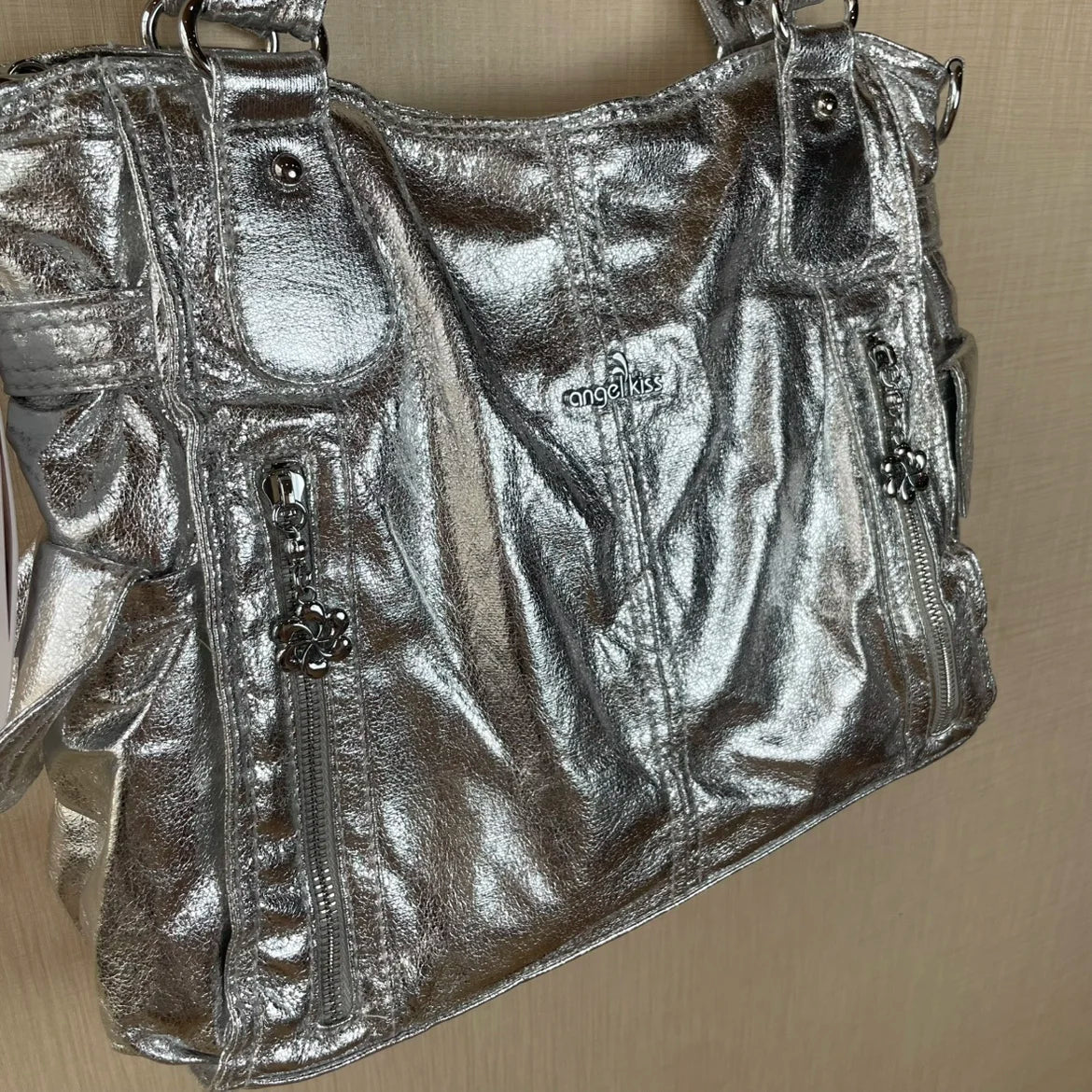 Original Designer Brand Retro Spice Special Metal Large Capacity Shoulder Handbag Crossbody Motorcycle Tote Bags for Women