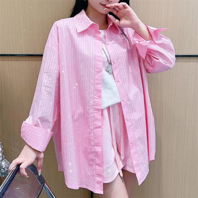 Soft Breathable Elegant Loose Fit Knit Blouse For Women