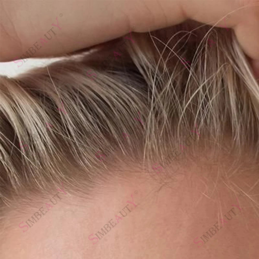 Premium Ultra Thin Invisible Human Hair Toupee for Women