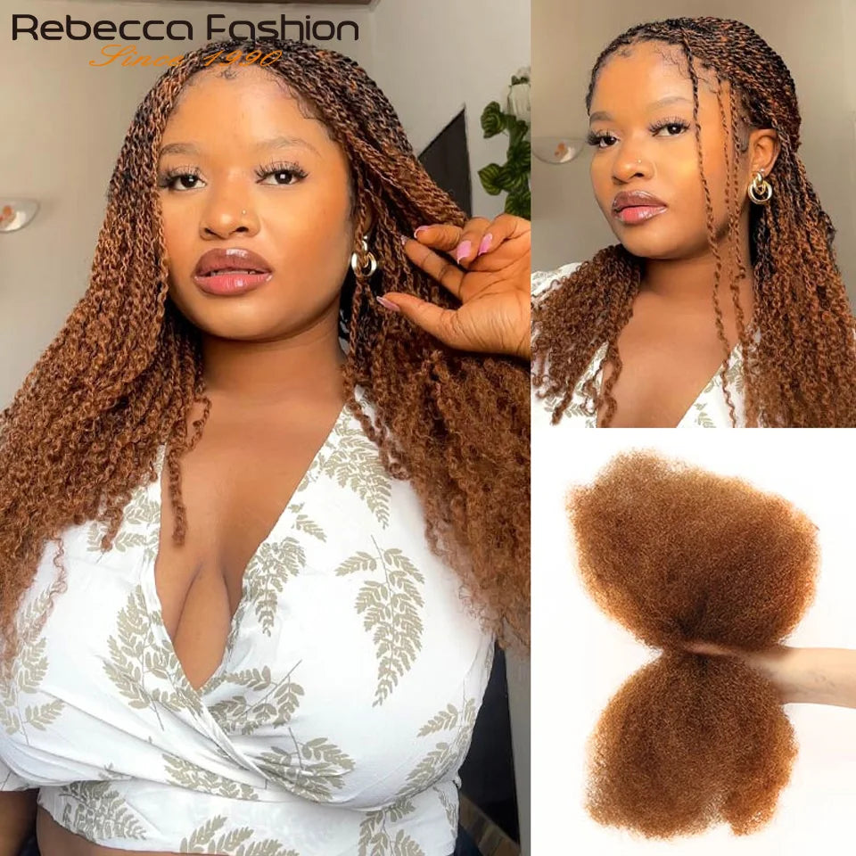 Afro Kinky Bulk Human Hair Loc Extensions for Women