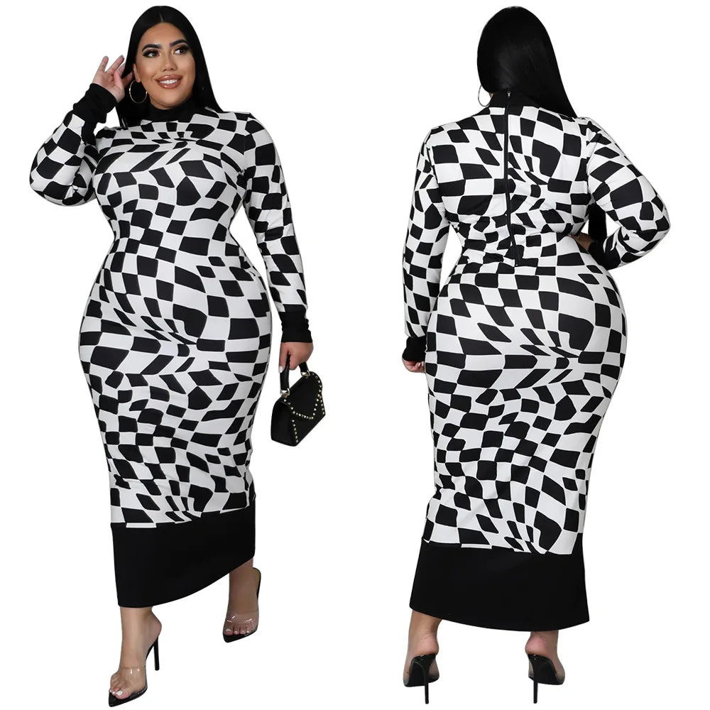 Colorful African Dashiki Print Traditional Dress for Women