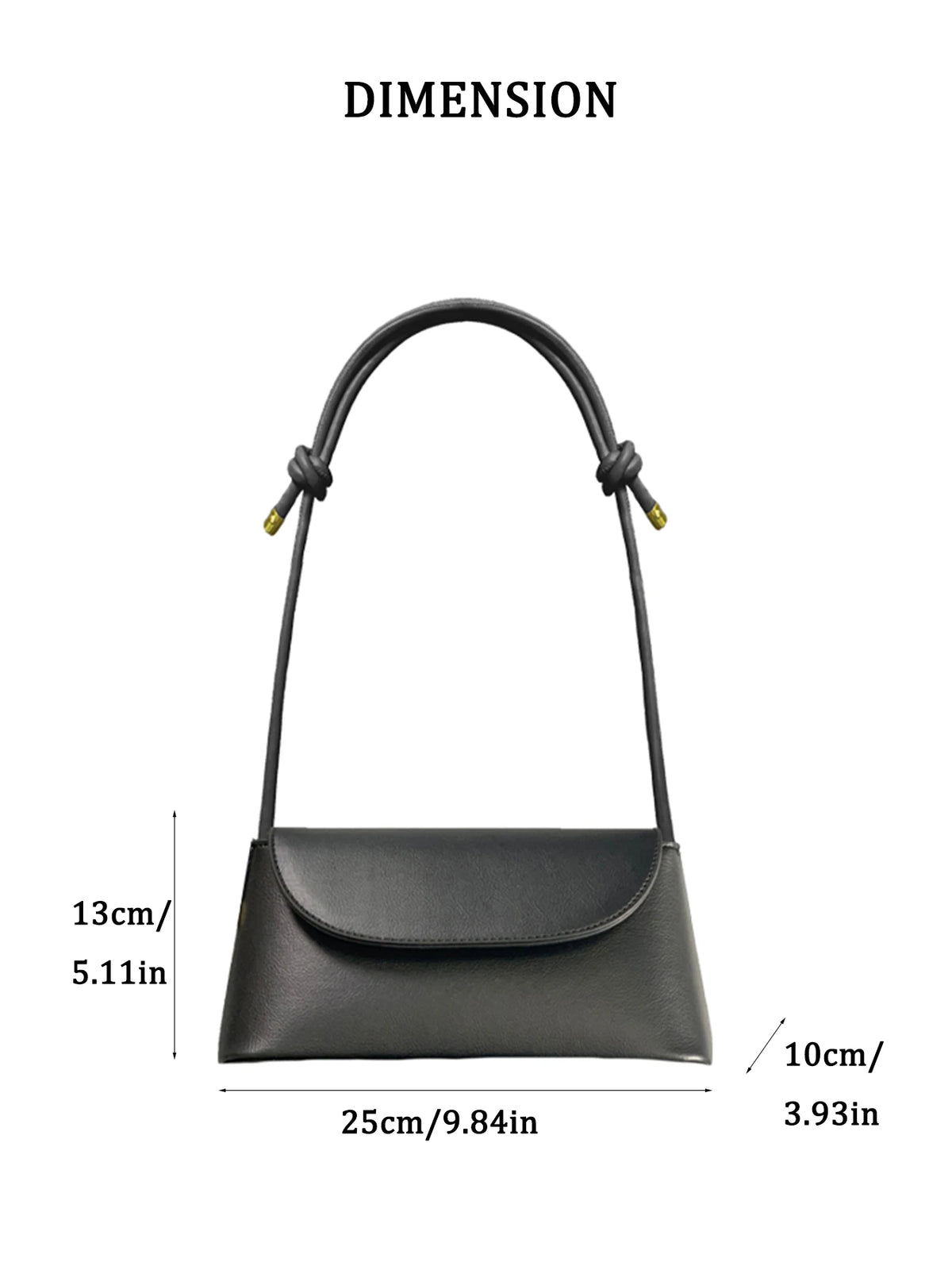 French Style PU Leather Crossbody Bag
