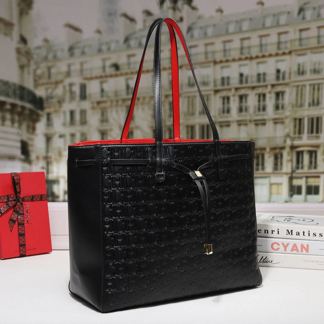 Lightweight Letter Print Shoulder Tote Bag for Women