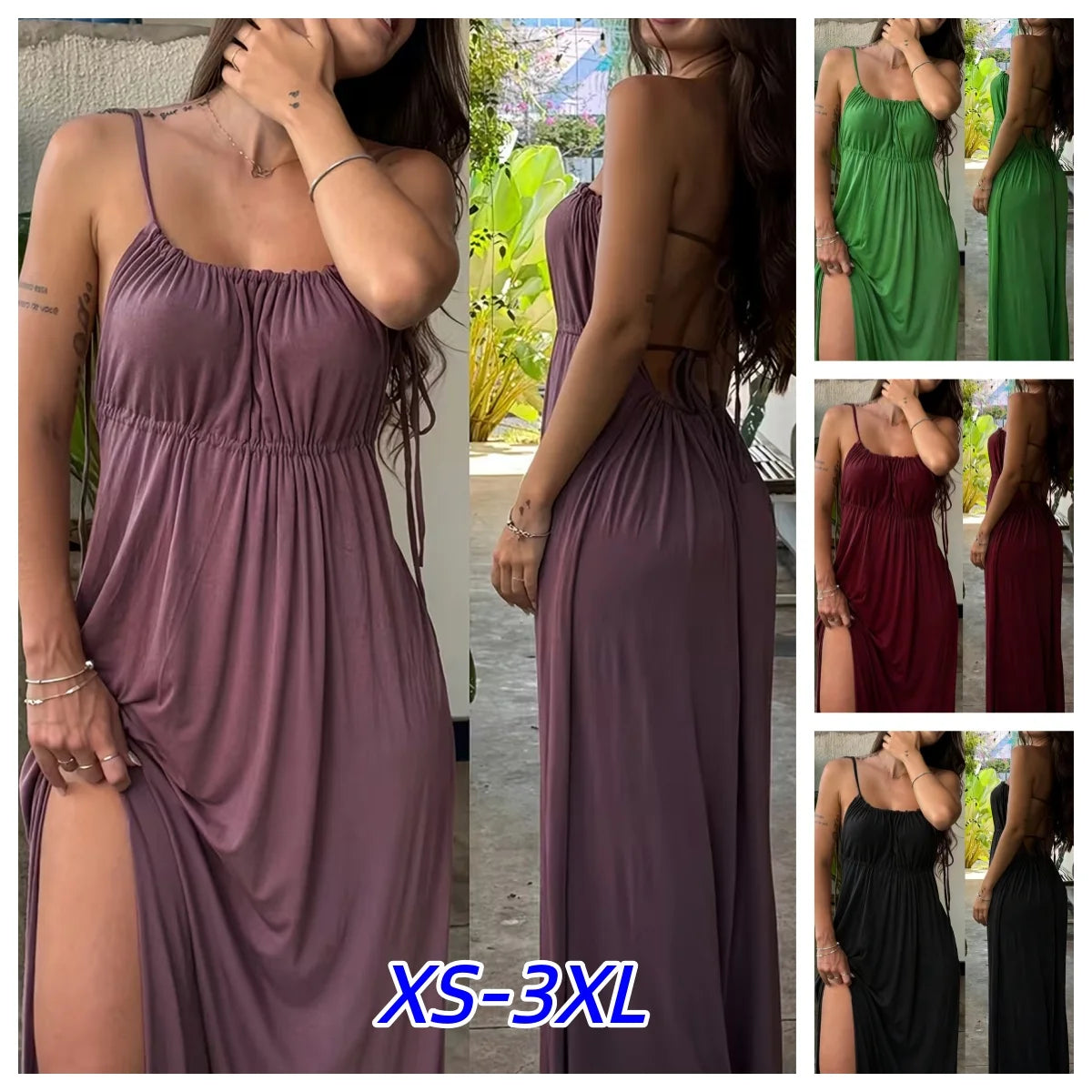 Elegant Off Shoulder High Waist Suspender Dress For Women