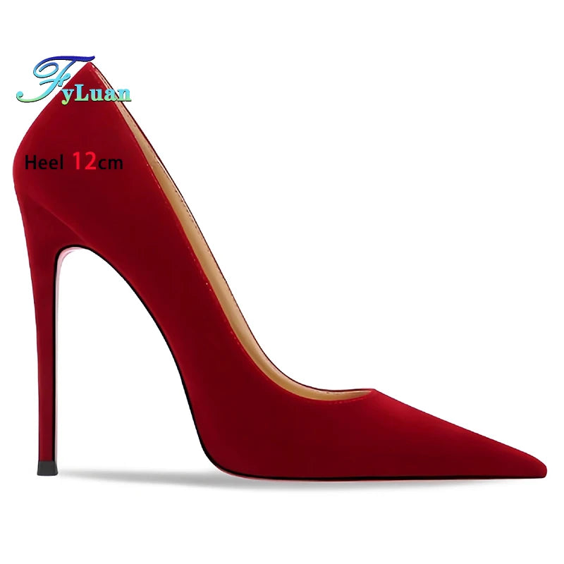 Pointed Toe Thin Heel Party Stiletto Pumps for Women