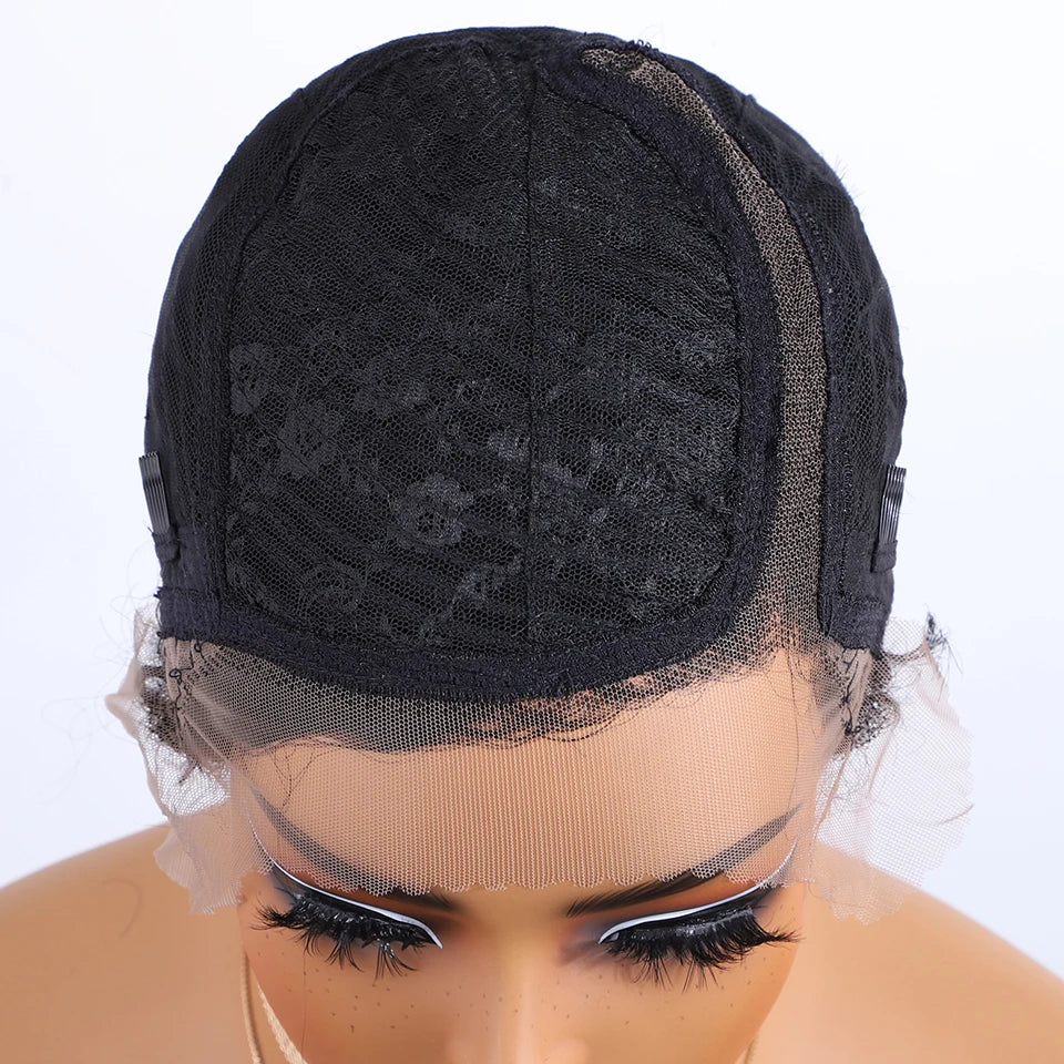 Curly Short Pixie Lace Front Wig Remy Human Hair Glueless for Women