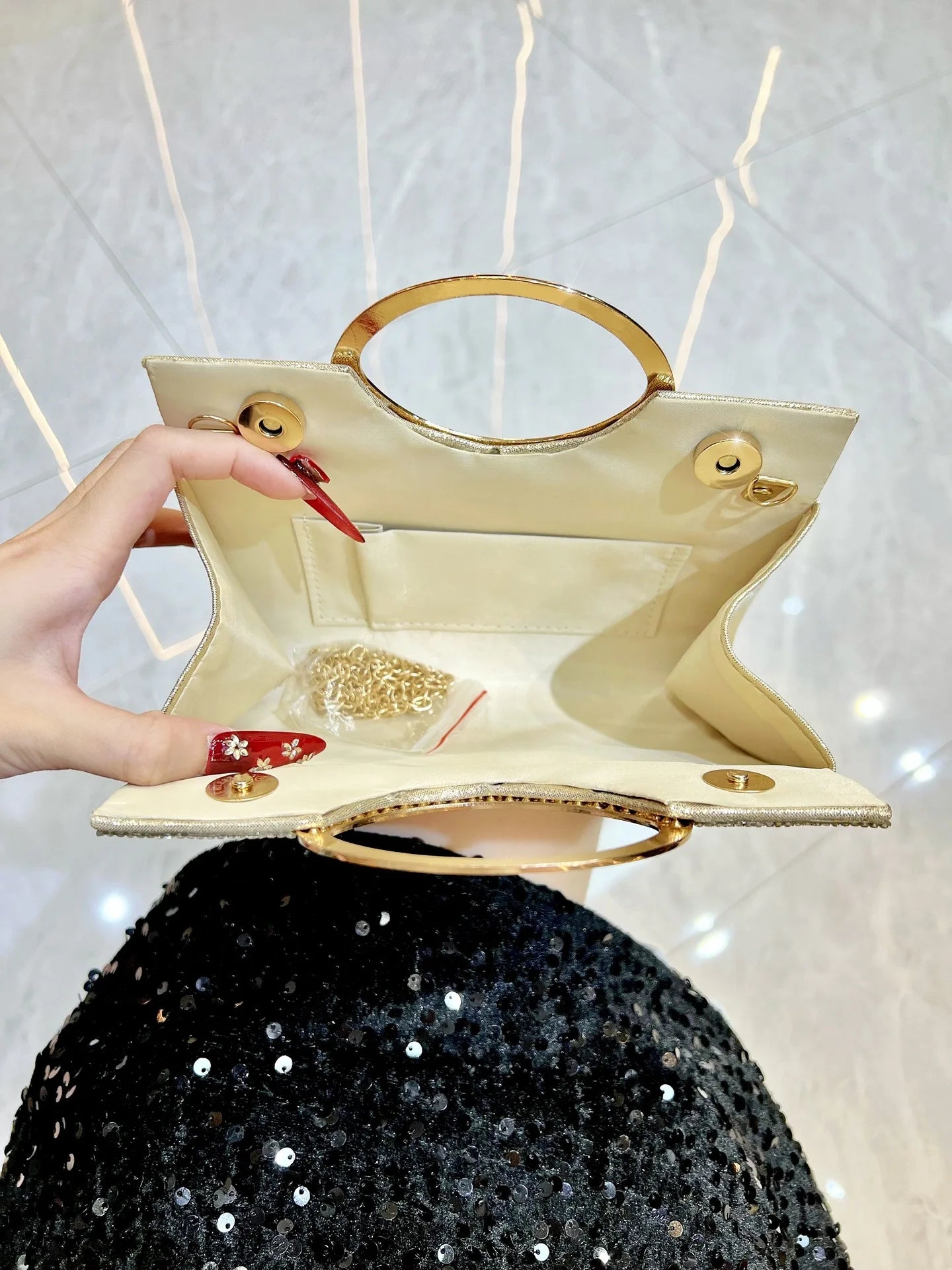 New Dinner Women's Bag Fashionable Diamond-encrusted Mini Women's Shoulder Bag Luxury Brand Shiny Banquet Party Bag for Women
