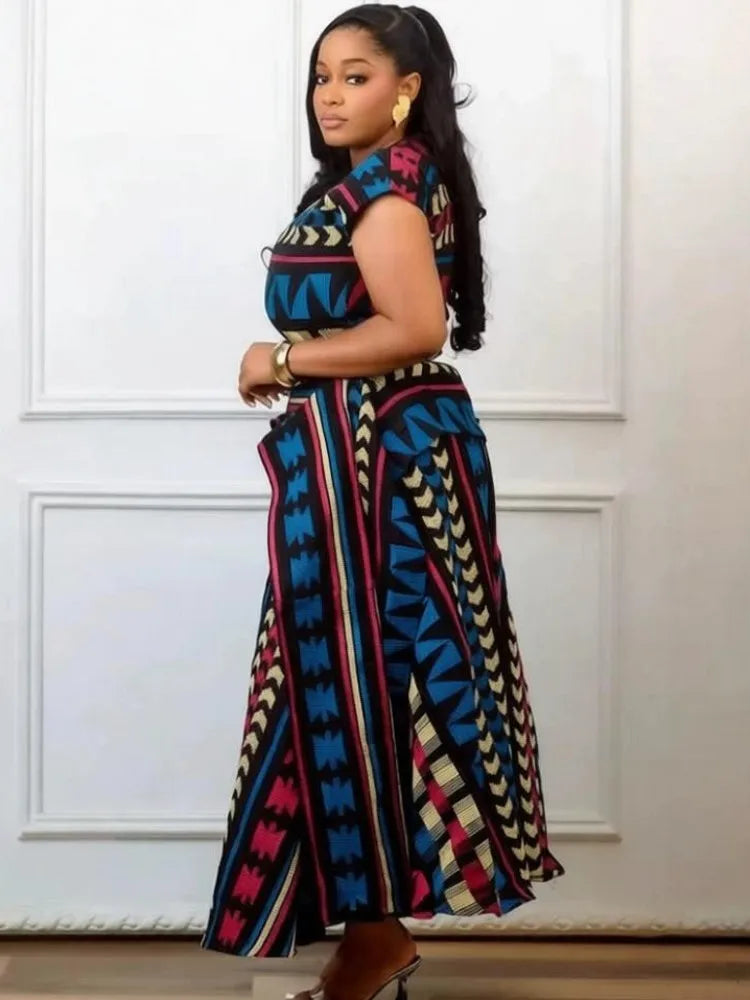 Elegant African Wedding Kaftan Maxi Dress for Women