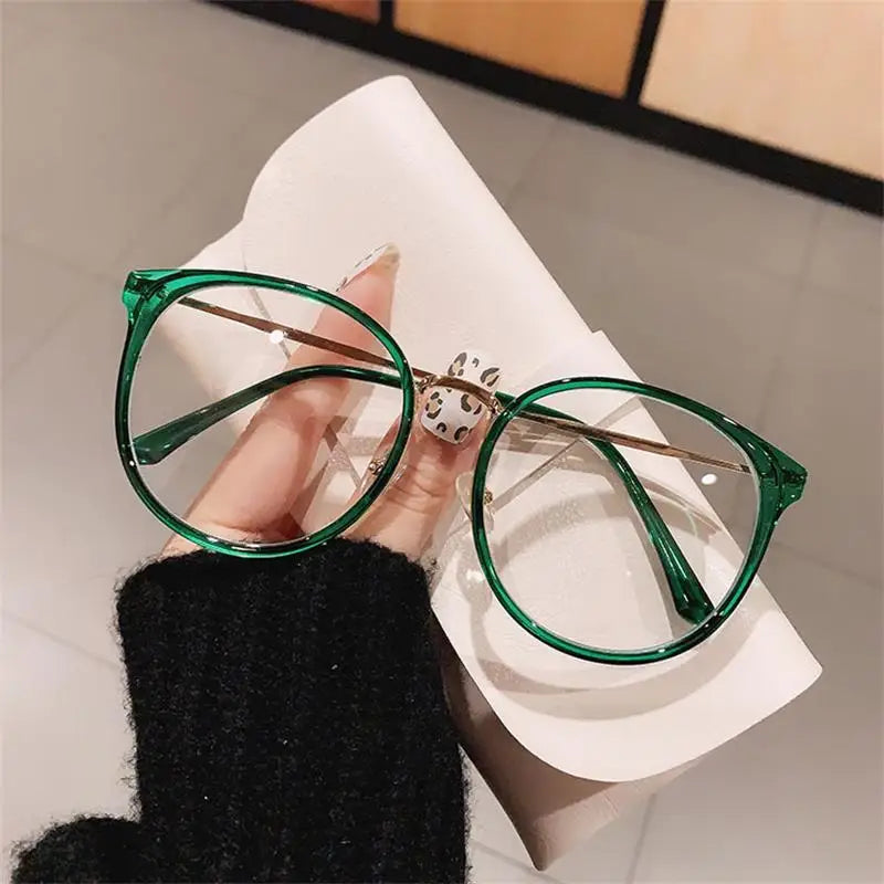 Oversized Leopard Blue Light Reading Glasses for Women
