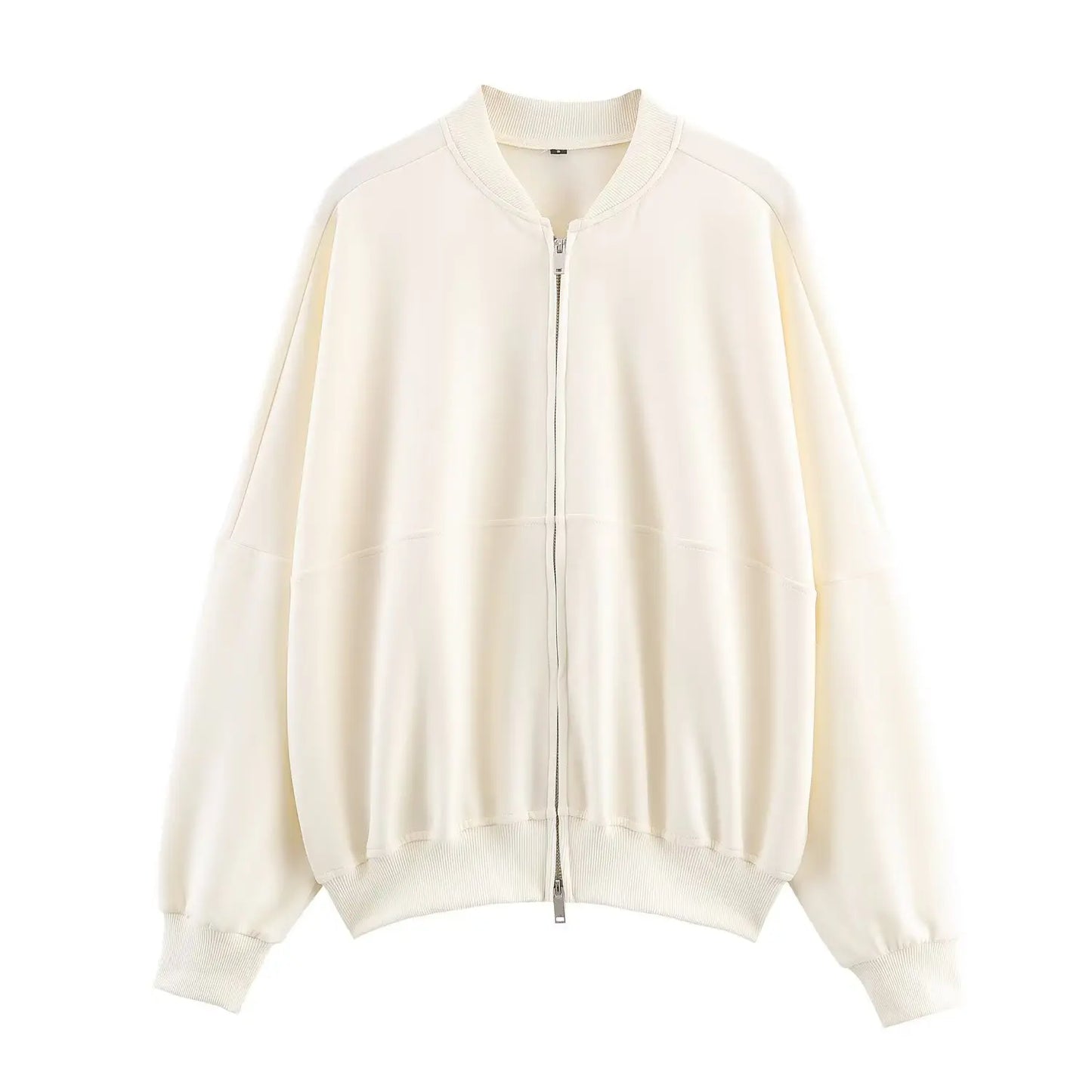 Solid Color Pilot Jacket and Lace-Up Flared Pants Two-Piece Set for Women
