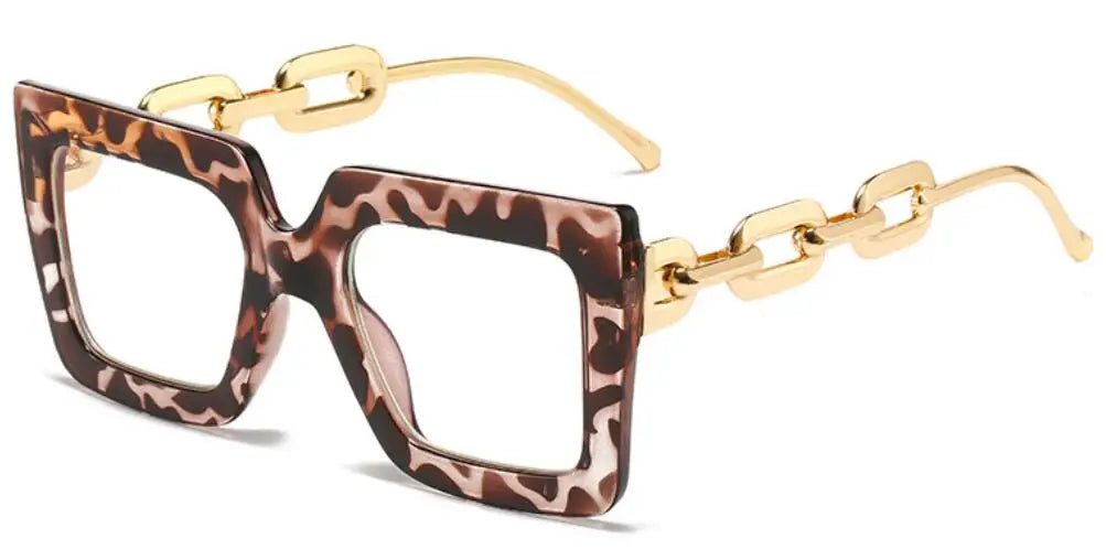 Oversized Square Blue Light Reading Glasses for Women