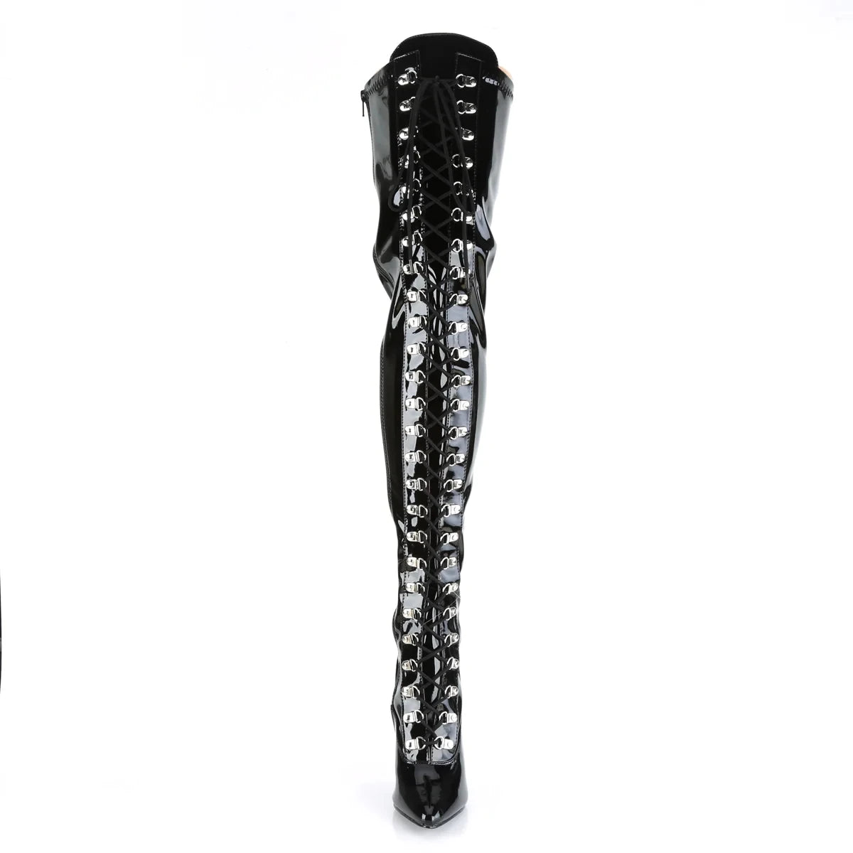 Plus Size Over-The-Knee Leather Stiletto Boots for Women