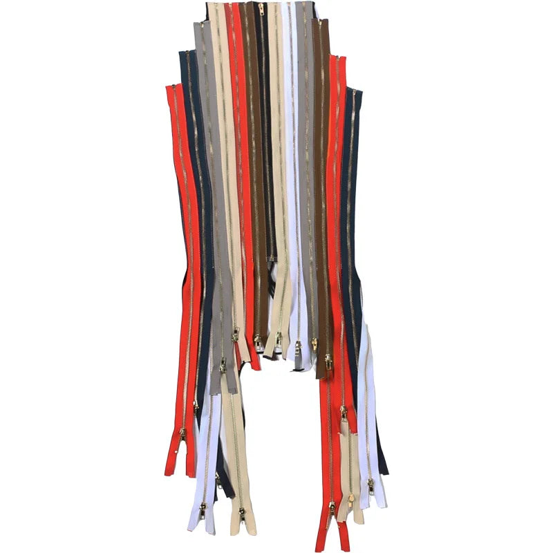 Multicolor Zipper Fringe Halter Top Backless Bodycon for Women