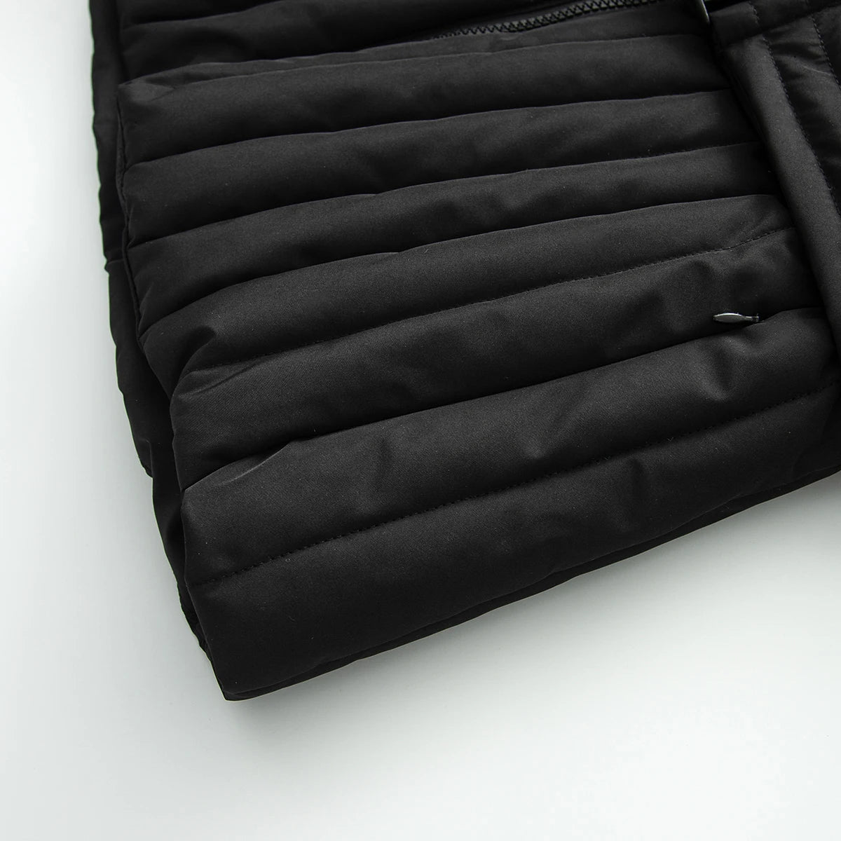 Thick Padded Windproof Burgundy Hooded Winter Parka Jacket For Women