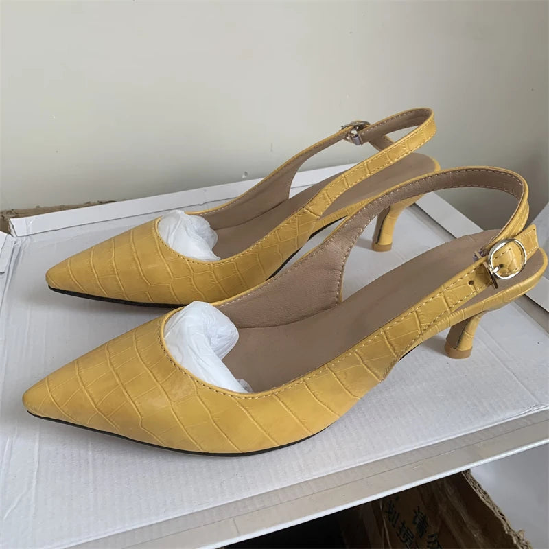 Summer Point Toe Thin Heel Sandals