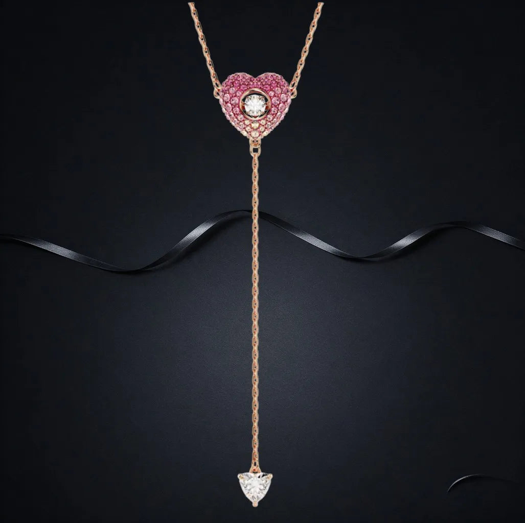 Faceted Crystal Necklace And Earrings