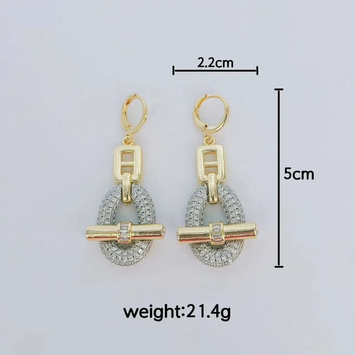 Rhinestone Necklace And Earrings Set