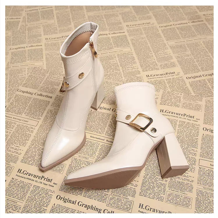 Pointed Toe Chelsea Boots