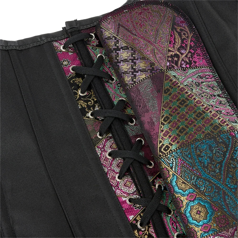 Elegant Retro Gothic Overbust Corset Tops for Women