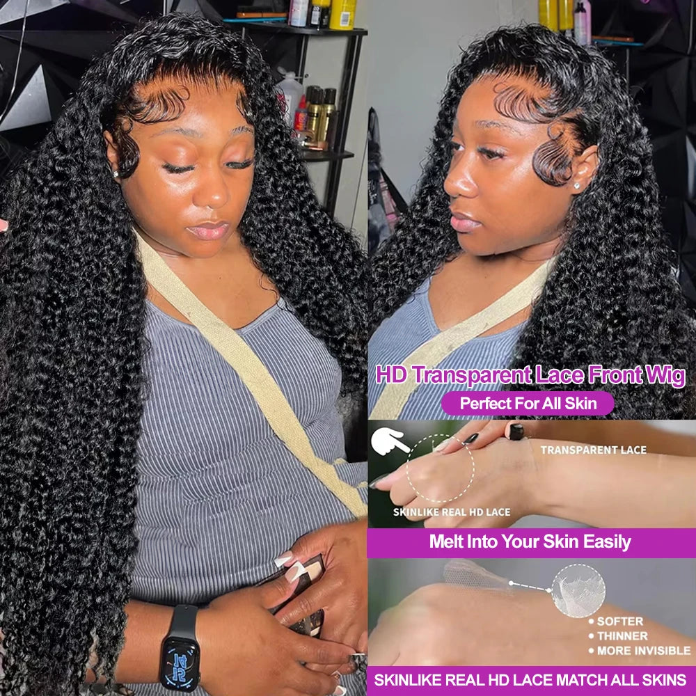 Glueless Deep Wave Water Curl Wig