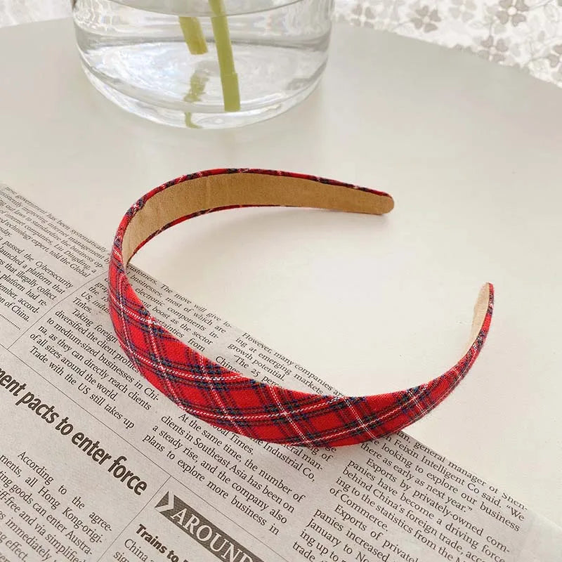 Vintage Red Velvet Padded Headband