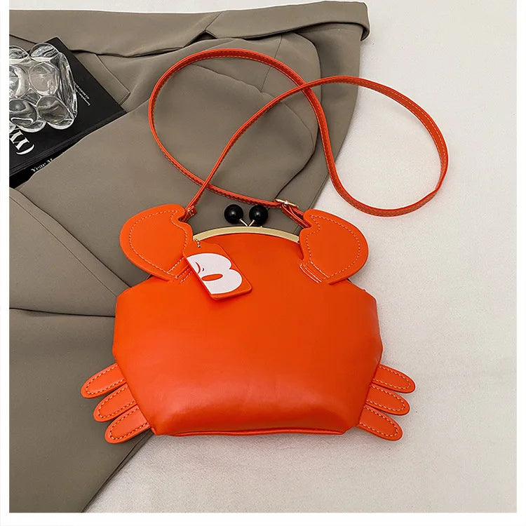 Crab Crossbody Handbag With Coin Purse