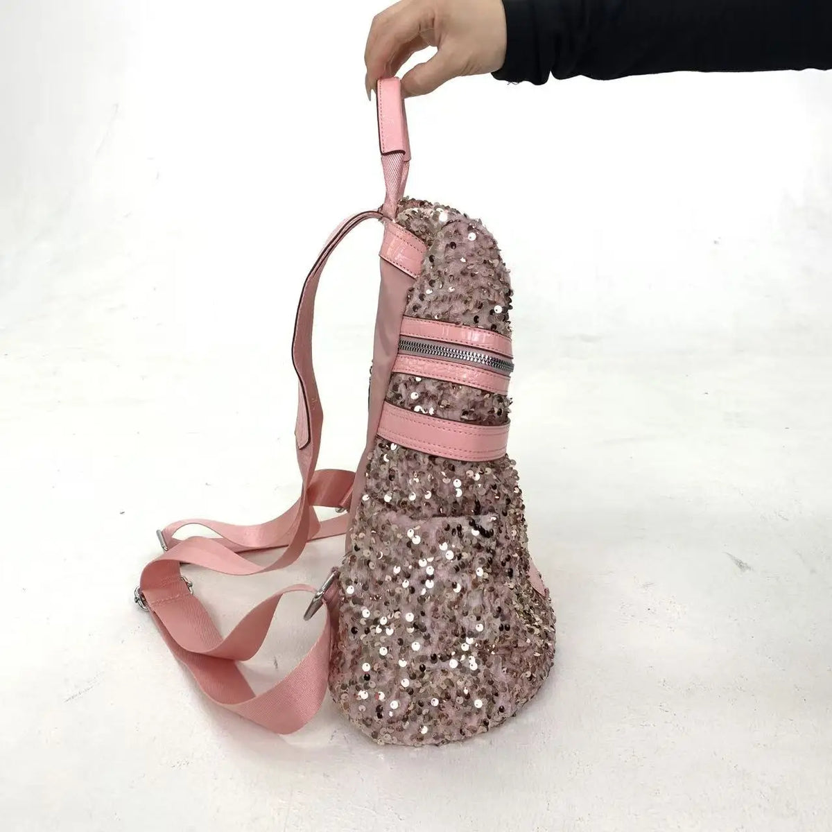 Women's Sequin Backpack Luxury Brand Shiny Sequin Women's Backpack Large Capacity Fashion Casual Travel Backpack High Quality