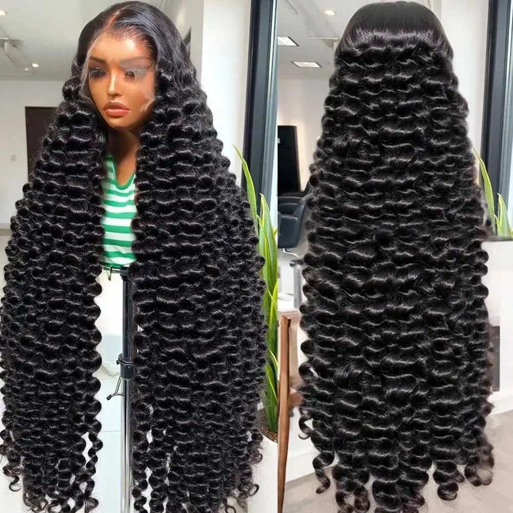Glueless Deep Wave Lace Front Wig With Pre Plucked Hairline For Women