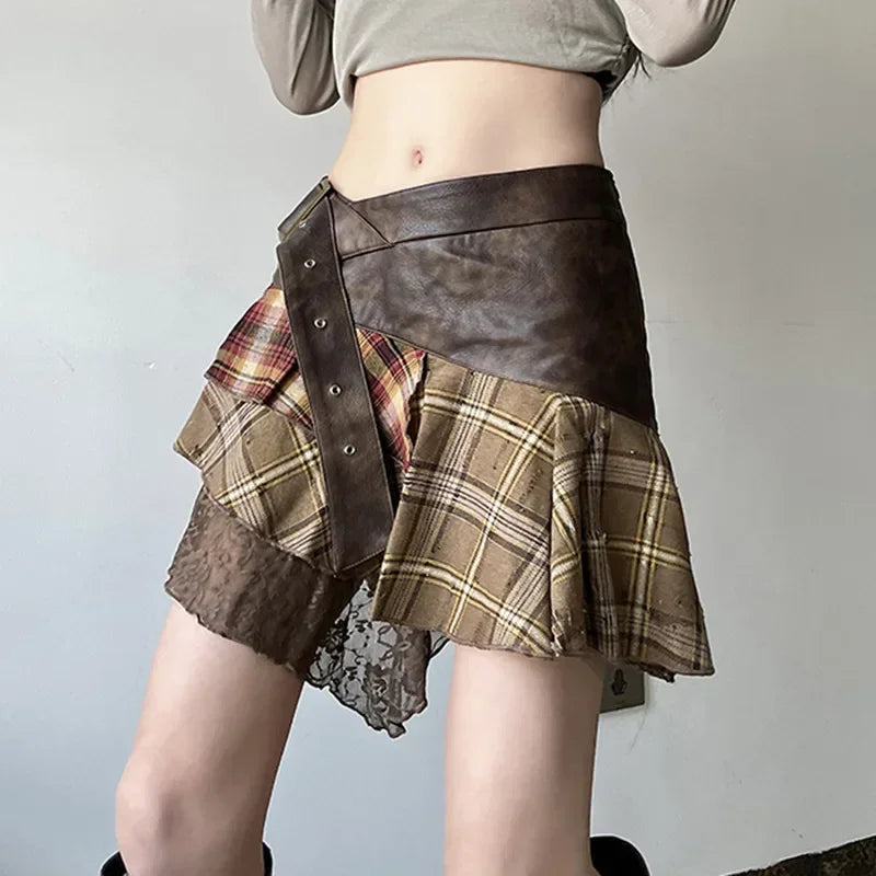 Harajuku Plaid Skirt