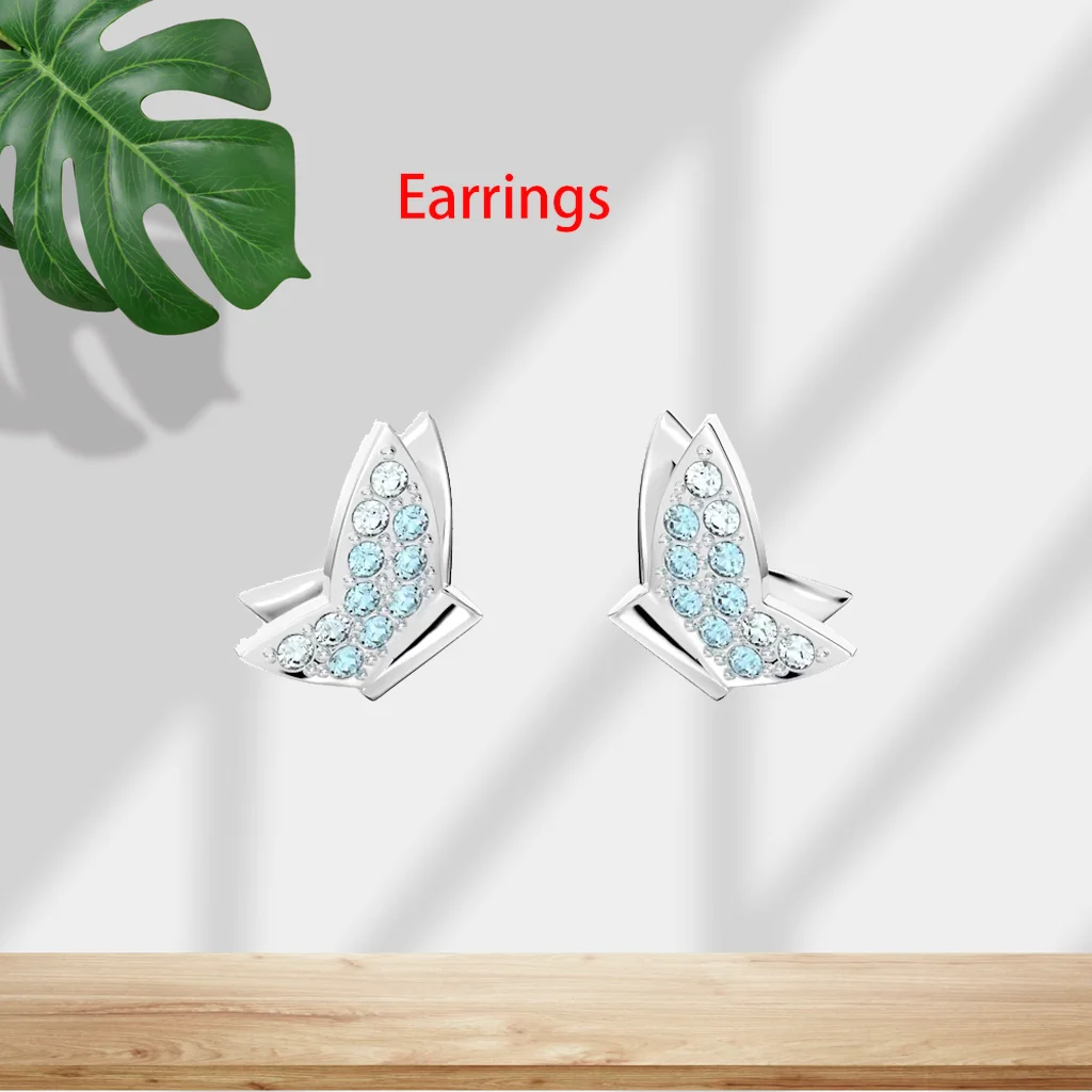 Crystal Necklace And Earring Set
