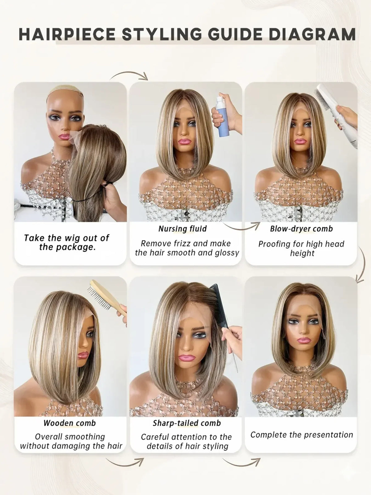 Short Deep Root Gradient Curly Lace Front Wig for Women
