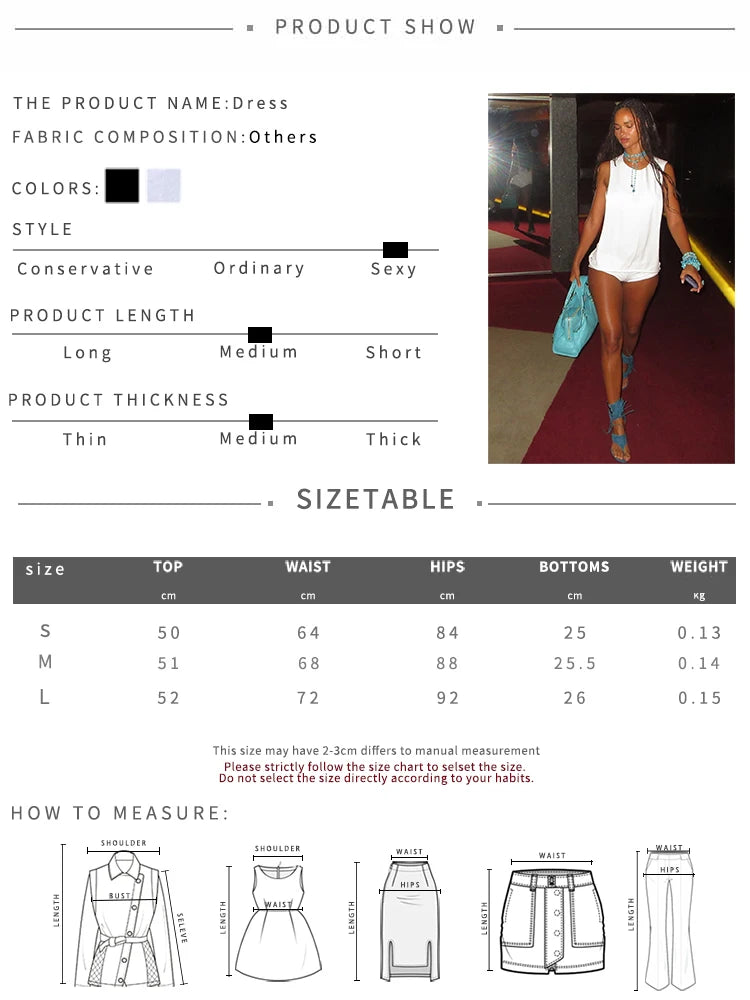 Summer Hollow Out Tank Top And Shorts Set for Women